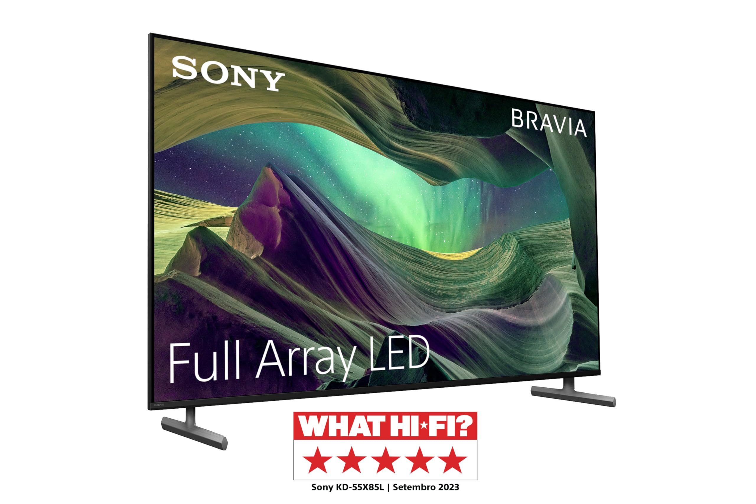 Sony BRAVIA KD55X85L, 55 pulgadas, TV Full Array LED, 4K HDR, Smart Google TV, Funciones ECO, Bravia Core, Marco fino