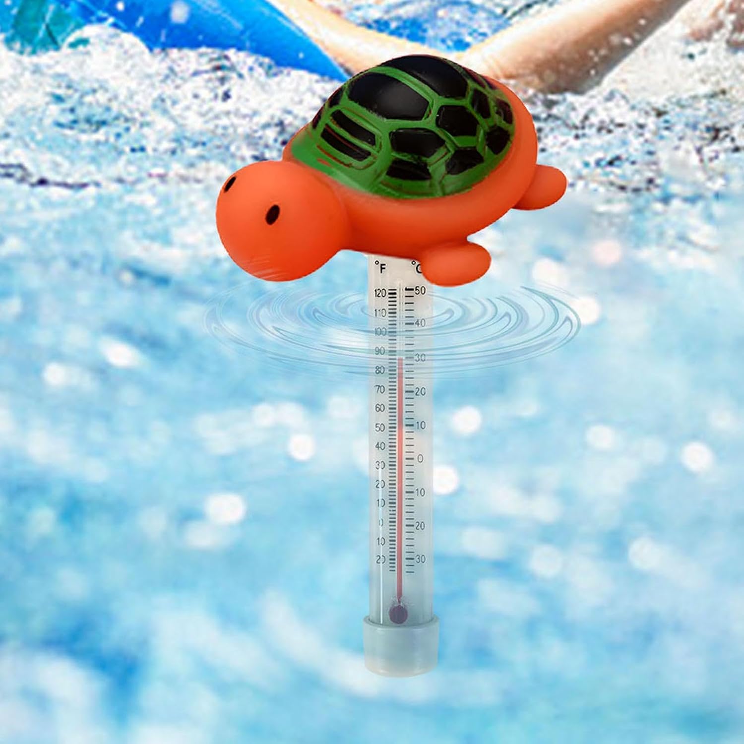 Temperature Gauge for Pool,Cartoon Floating Measurement Gadget,Precision Bath Temperature Gauge - for Tub Spa Bathroom Outdoor Pond Fountain Aquarium Shower