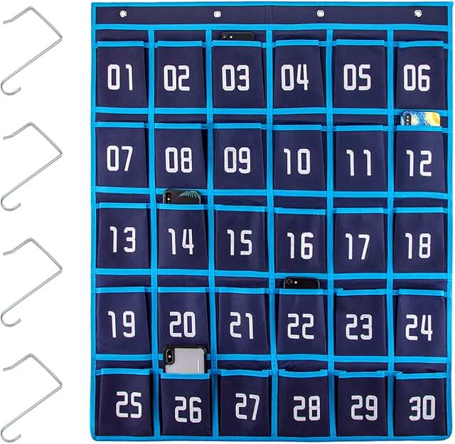 cell phone storage cubbies