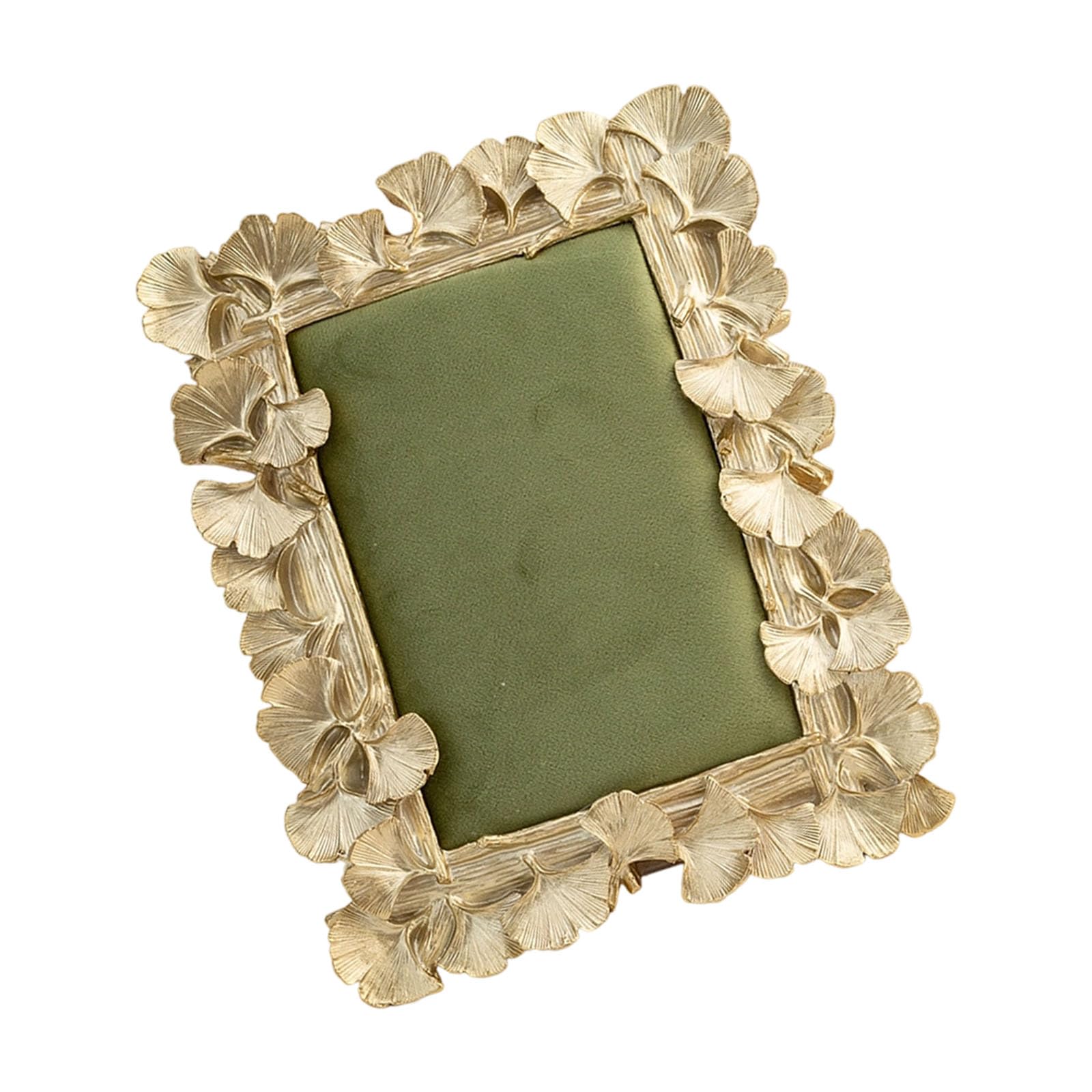HDOYTXXM Jewelry Presentation Stand with Soft Velvety Slots and Natural Ginkgos Resin Frame for Retail Use Decorative Ginkgos Rings Holder