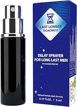 Duration Spray for Men, Male Genital Delayer Spray to Last Longer, 0.17 Fl Oz, 36 Sprays, Made with retardantes para caballeros to Help Men Last Longer in Bed