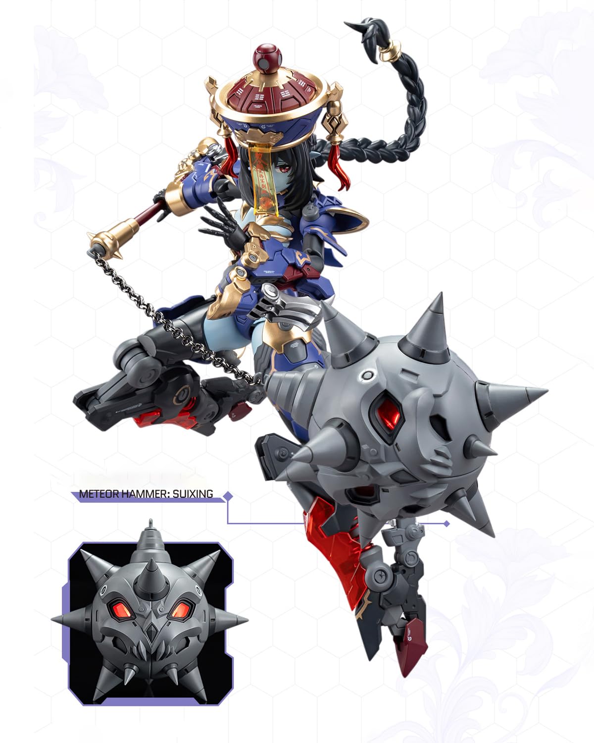 Pipigirl Kit Action Figure Mecha 1:12 Jiulian: Modello Da Assemblaggio 19cm, Stile Anime, Per Collezionisti - 2