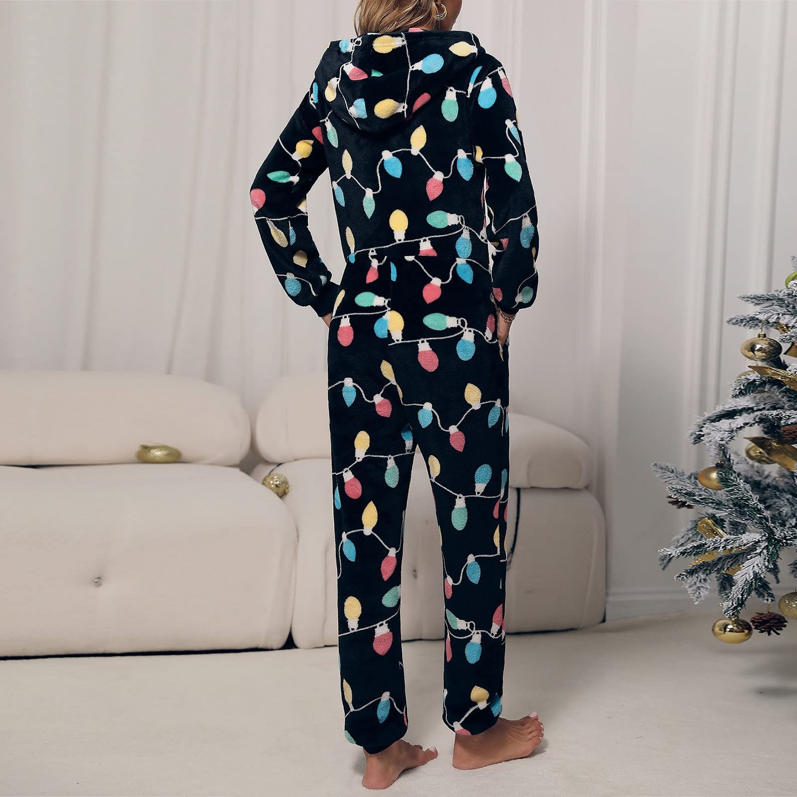 MJGkhiy Pijama entero animal adulto talla grande manga larga pijama entero de forro polar mono de una pieza invierno con cremallera cómodo peluche ropa de noche conjunto pijamas largos Homewear,