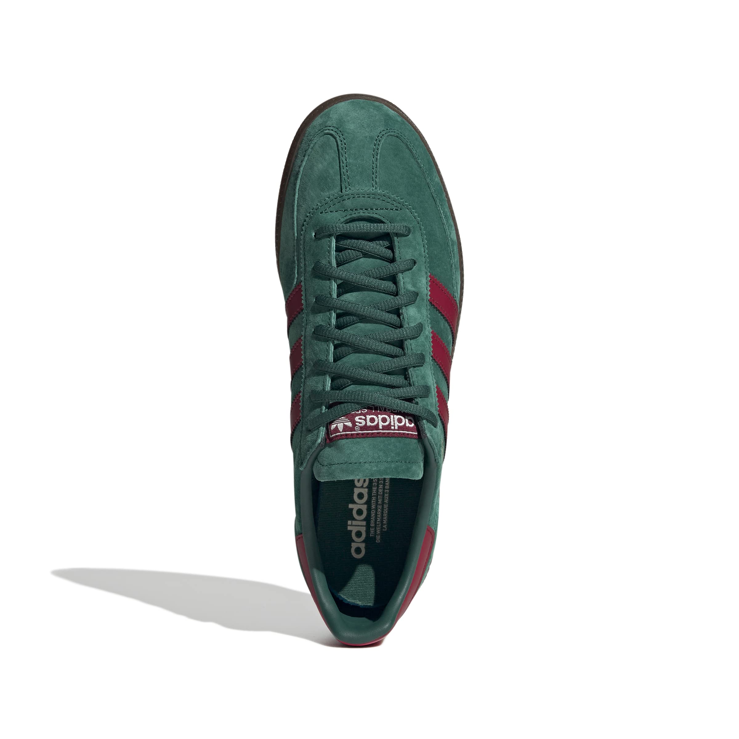 adidas Handball Spezial Womens Sneakers: 6 Collegiate Green Collegiate Burgundy Gum5