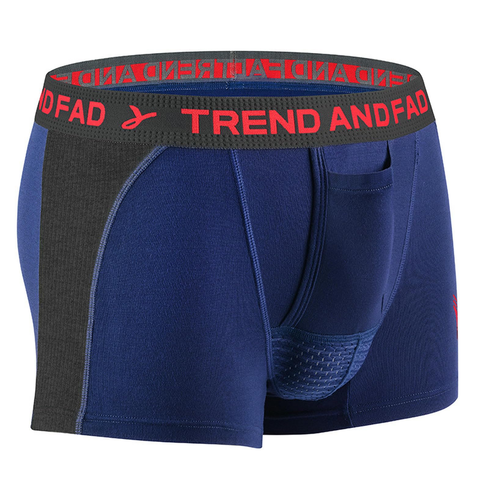 Calzoncillos hombre boxer con soporte de fondo bala pack de 3 azul real