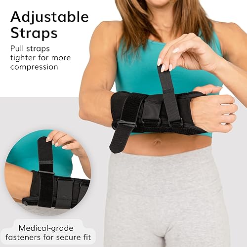 Miniatura 5 de BraceAbility Volar Wrist Splint - Right or Left Hand Compression Support Brace for Carpal Tunnel Syndrome Relief, Fracture Pain, Sprained Injury,
