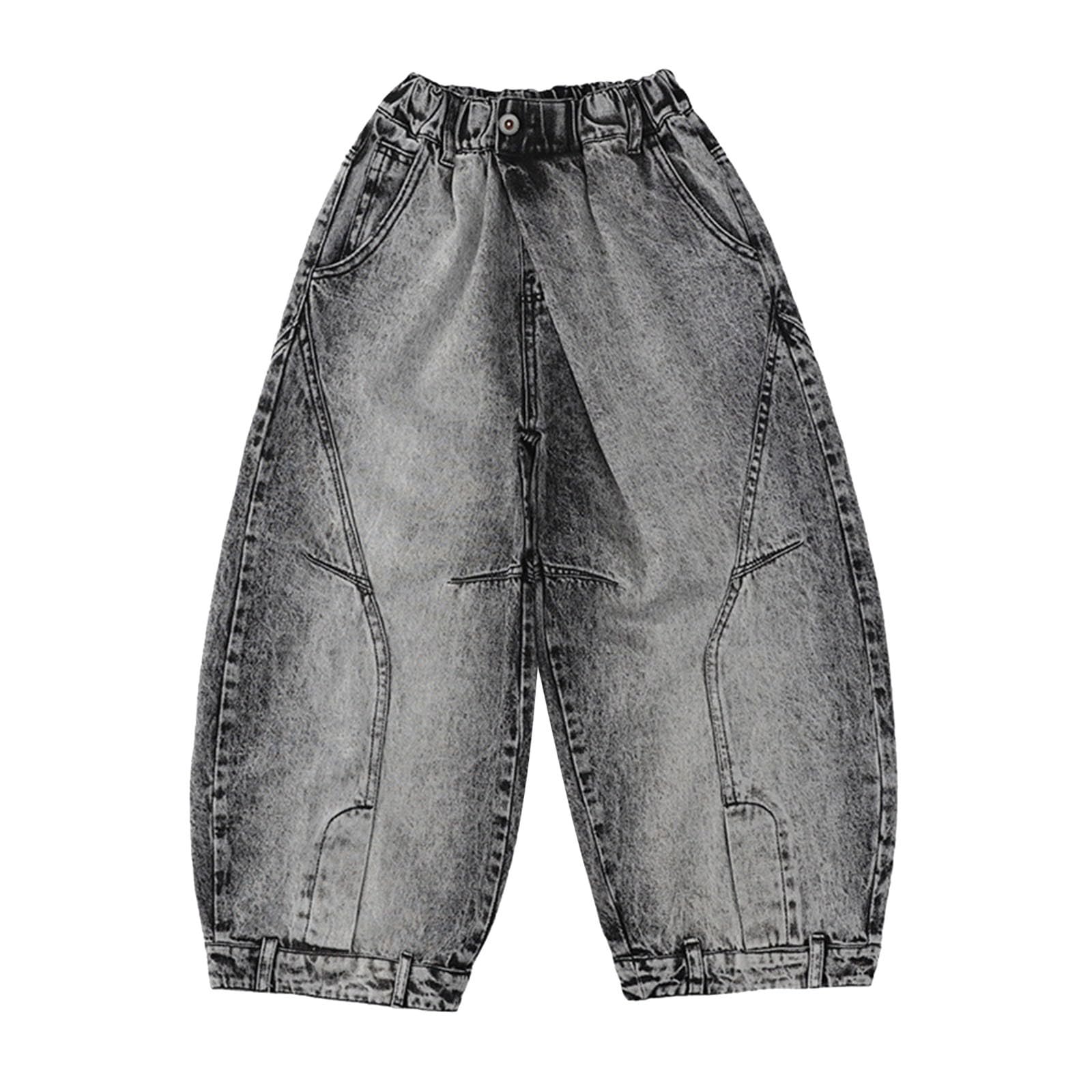 Pantalones Vaqueros Casuales para niños, Pantalones Holgados de Pierna Recta con Estilo Urbano y geniales