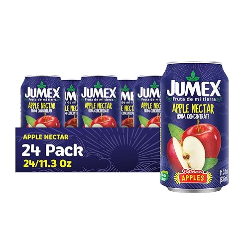 Jumex Néctar de manzana  Lata reciclable con forro sin BPA  11.3 onzas líquidas (paquete de 24)