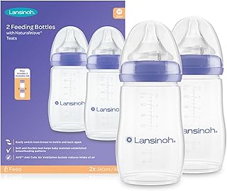 Lansinoh Anti Colic Baby Bottle - 2 Pack 240 ml - NaturalWav