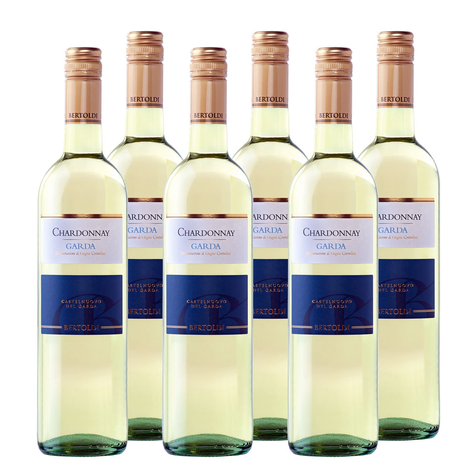 Bertoldi Weiß Chardonnay Garda Doc "Bertoldi" Wein Venetien Trocken (6 X 0.75L)