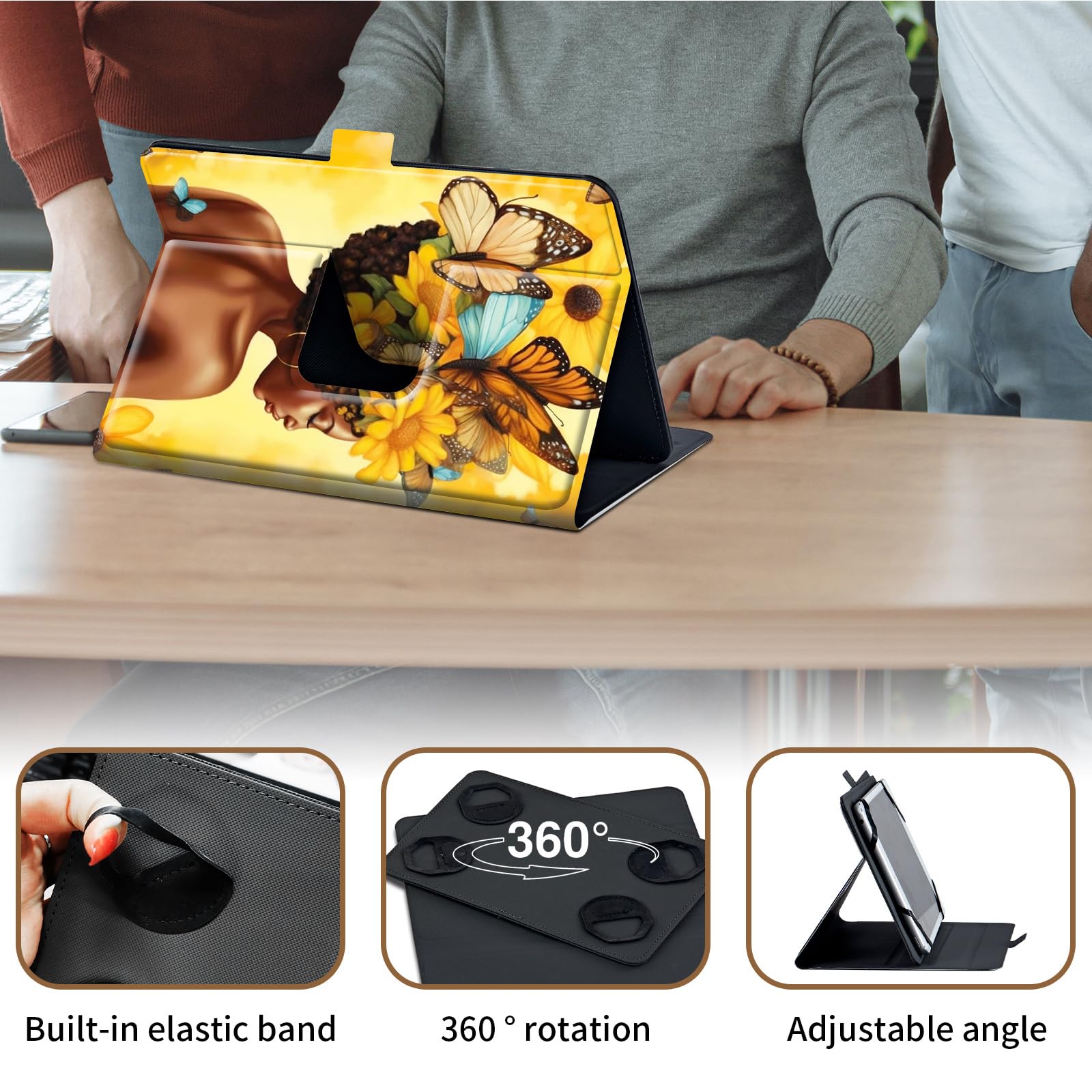 XITODA Custodia Cover Per Teclast M40 Pro/ P20HD/ P20S,Protezione Mit Stand Funzione Cover Per Teclast M40 Pro/ P20HD/ P20S 10.1 Pollici Tablet,*Nero