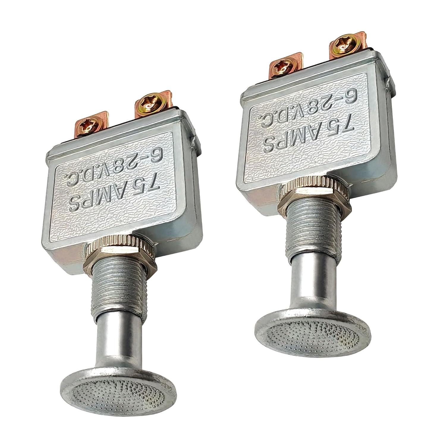 Push Pull Switch Heavy Duty 75 Amp Switches 2 Position Spst 6-28V DC for Boats Automotive 2PCS