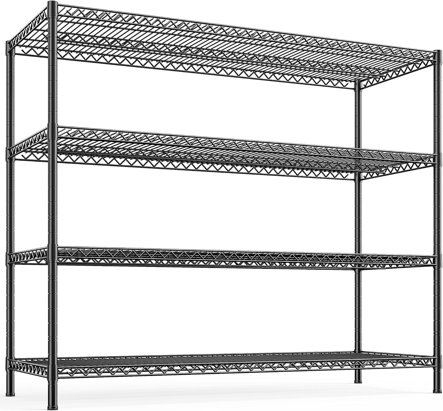 REIBII 4-Tier 2560LBS Heavy Duty Shelving