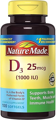Nature Made Vit D-3 1000 Iu 100 CT paquete de 3
