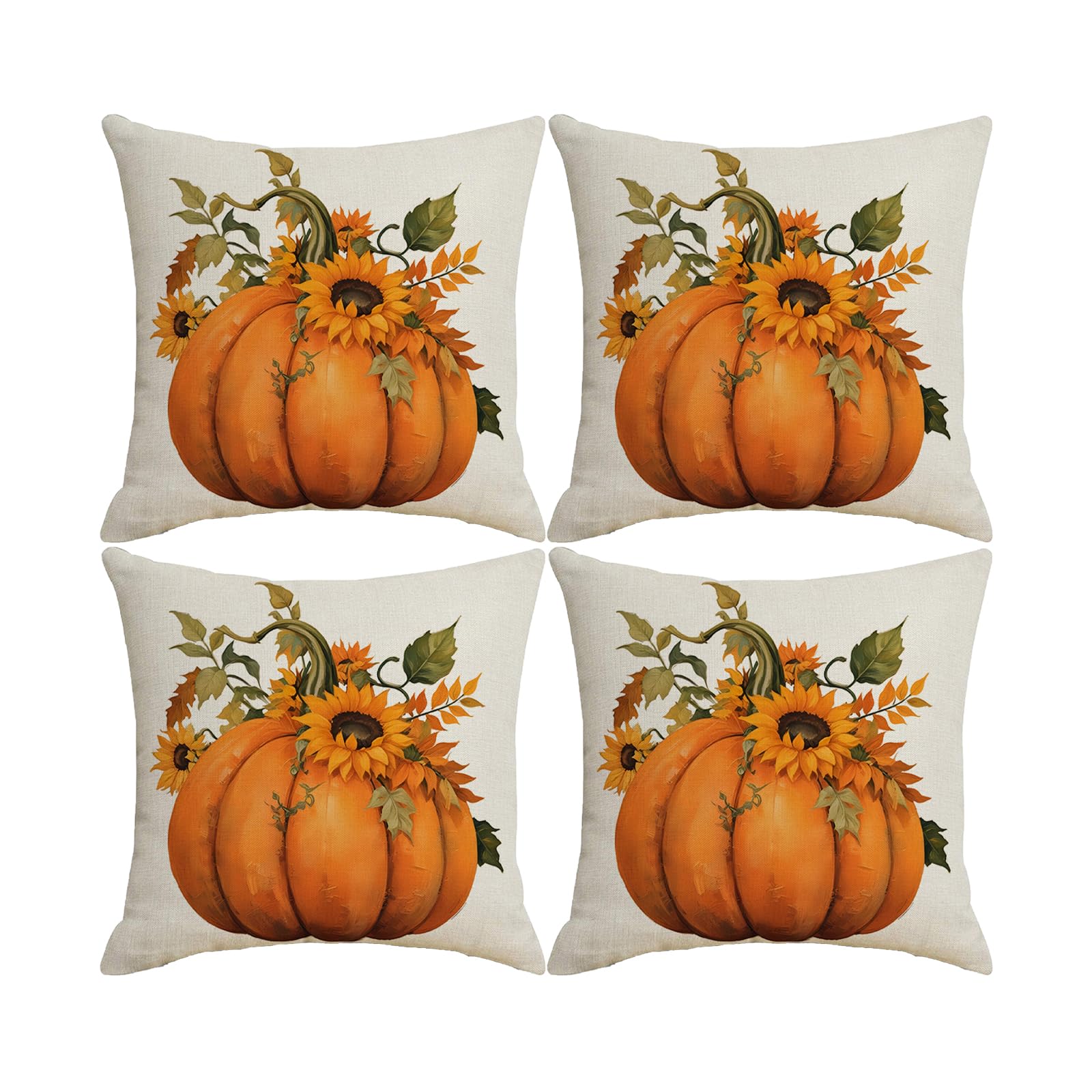 Housses d'oreiller automne motif Thanksgiving pour décoration de ferme et extérieur