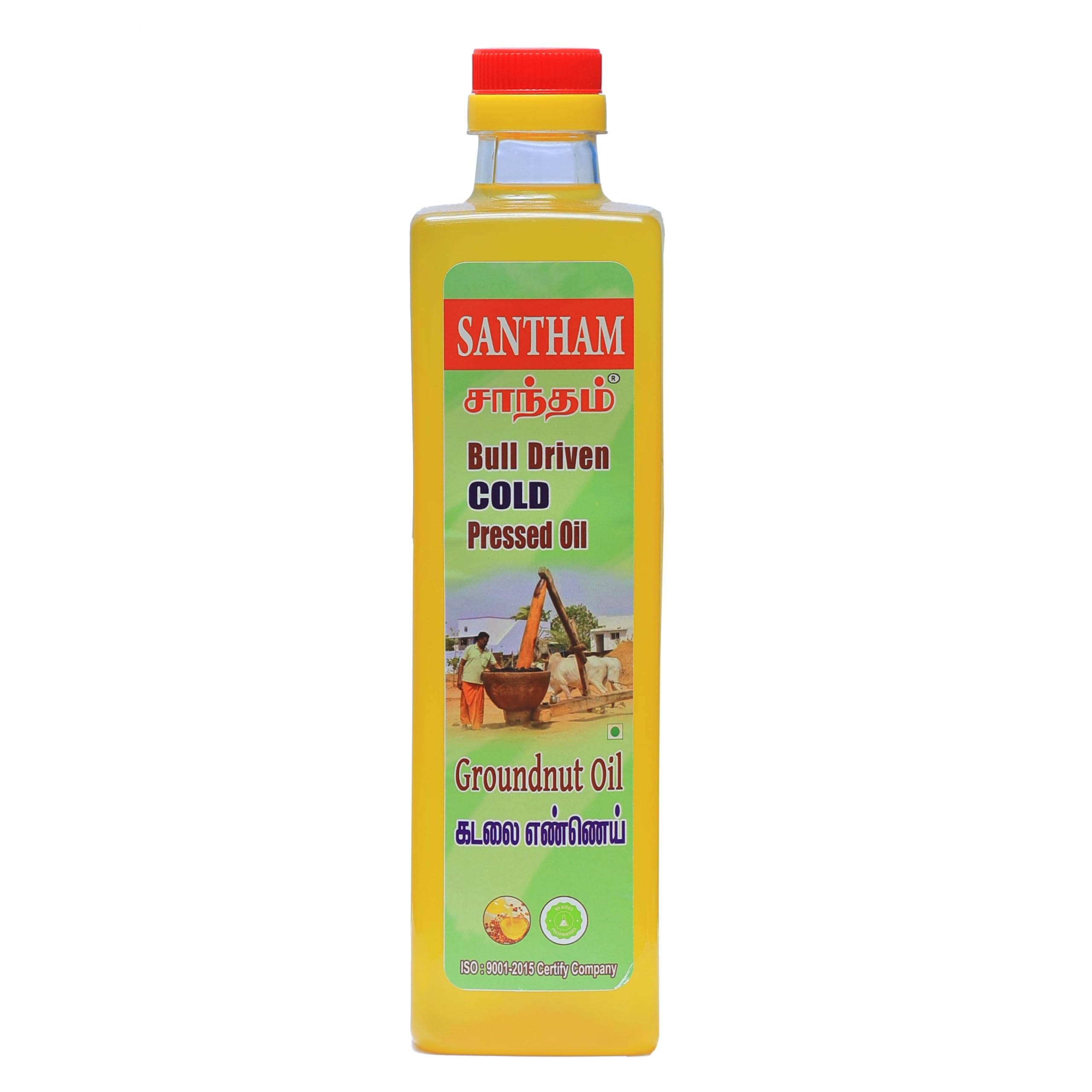 Santham Bull Driven Groundnut Oil/Peanut Oil | Cold Pressed Edible Oil for Daily Use | Traditional Method (Pack of 1, 1 L/1000 ml) (B0D6Y5CZ4Q) Amazon Price History, Amazon Price Tracker