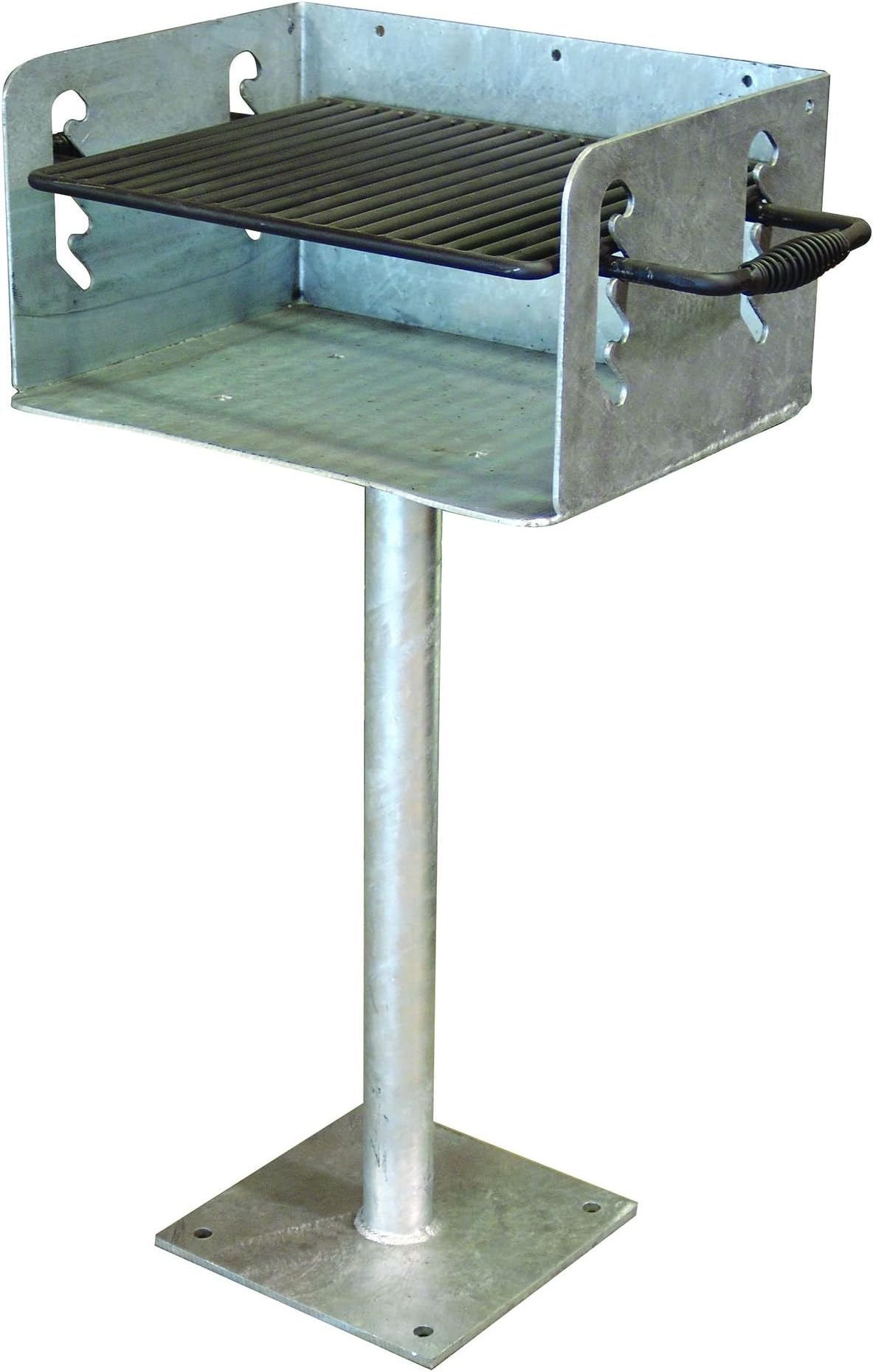 Leisure Craft LC120-GALV-SM Standard Charcoal Park Grill