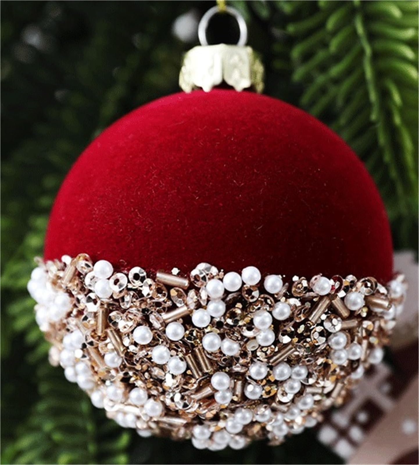 Baumschmuck Weihnachtsbaumschmuck Samtkugeln 12 Stück Kunststoff Bruchsicher for Aufhängen Weihnachtskugeln(Brown)