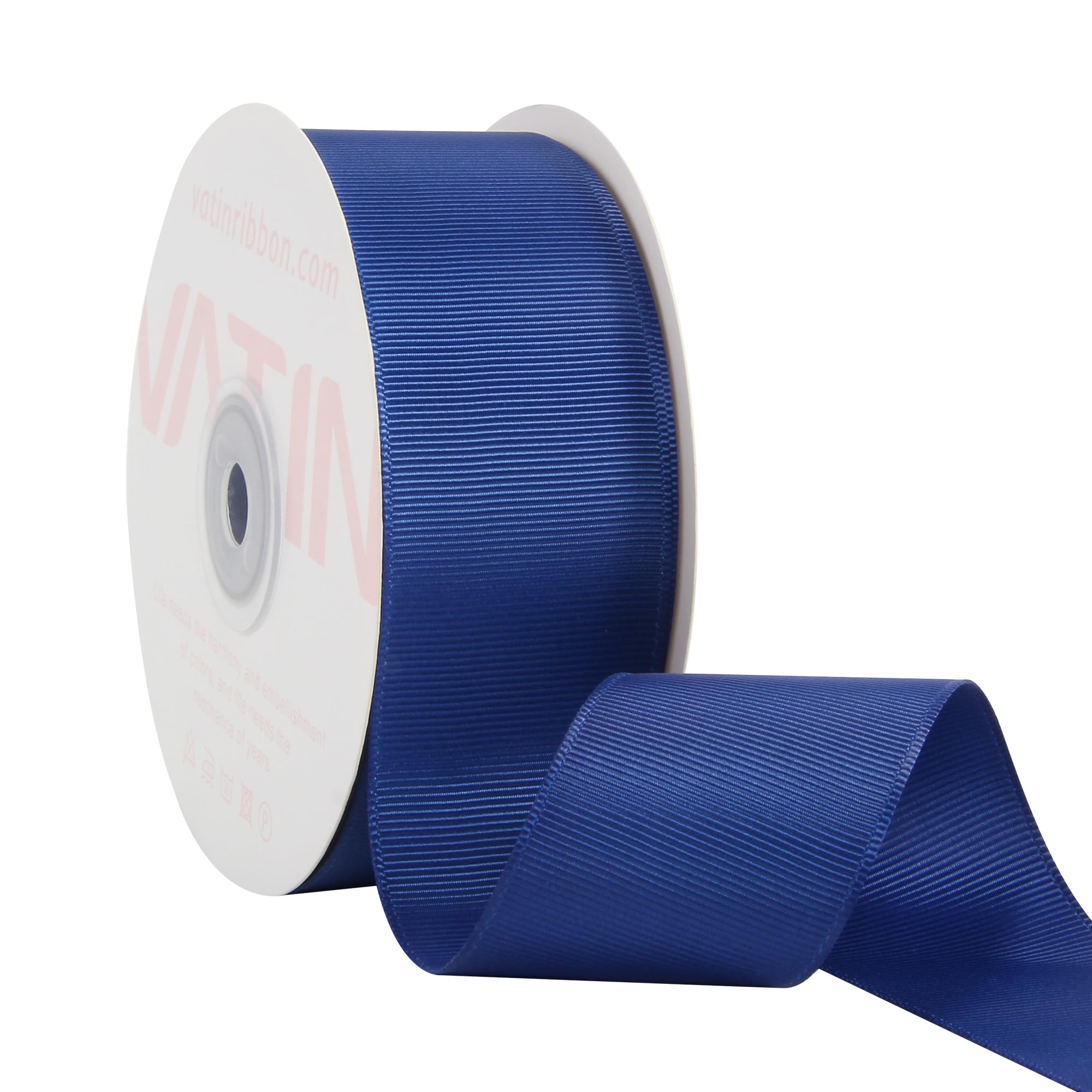 VATIN 38 mm Solid Century Blue Grosgrain Ribbon Spool -23 Metres, Great for Sewing Gift Wrapping, Hair Bows, Flower Arranging