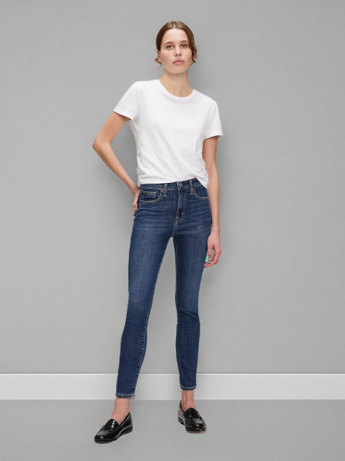 Gap Womens High Rise Skinny Fit Denim Jeans - Image 6