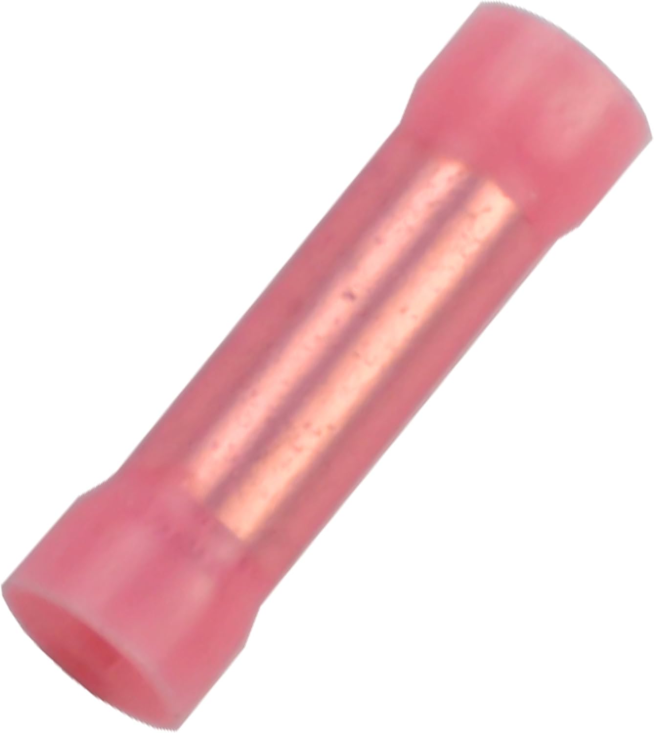 BC8R Car/Home/Audio Nylon Butt Connectors 8 Gauge Clear Red