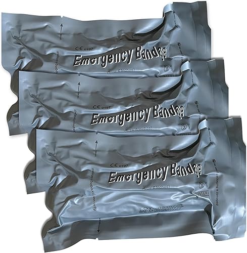 Miniatura 1 de shudyear Vendaje Israel de 6 pulgadas, vendaje de compresión hemostático con doble sellado estéril al vacío, apósito de emergencia para heridas a