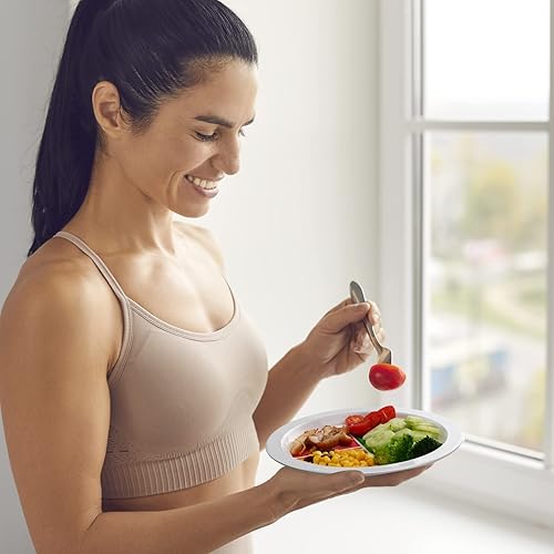 Miniatura 6 de 4 placas de control de porciones, placa de nutrición bariátrica, placa de dieta macro, placas de porción para pérdida de peso, adultos, verduras,