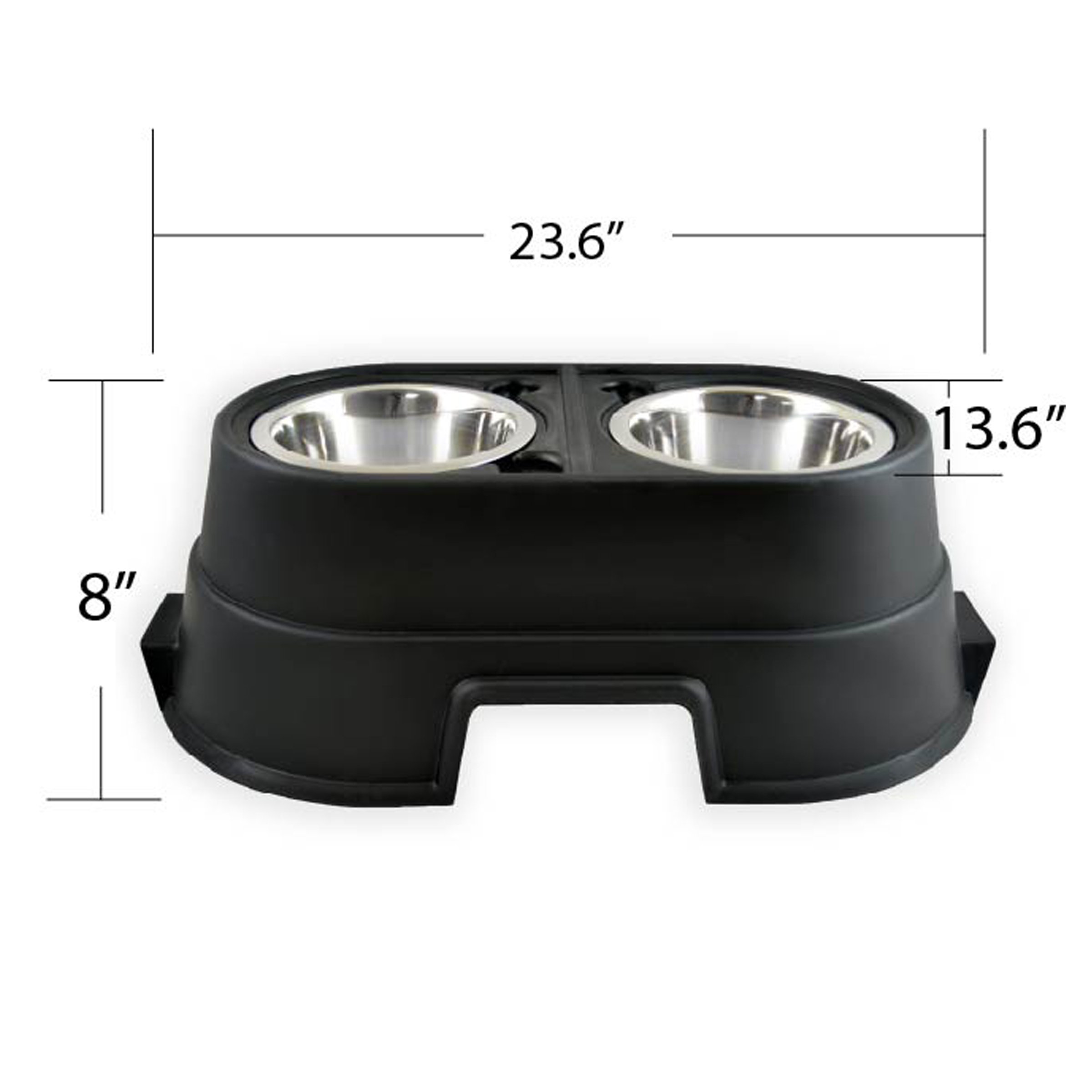 OurPets Comfort Diner Elevated Dog Food Dish (Raised Dog Bowls Available in 4 inches, 8 inches and 12 inches for Large Dogs, Medium Dogs and Small Dogs), 8-inch