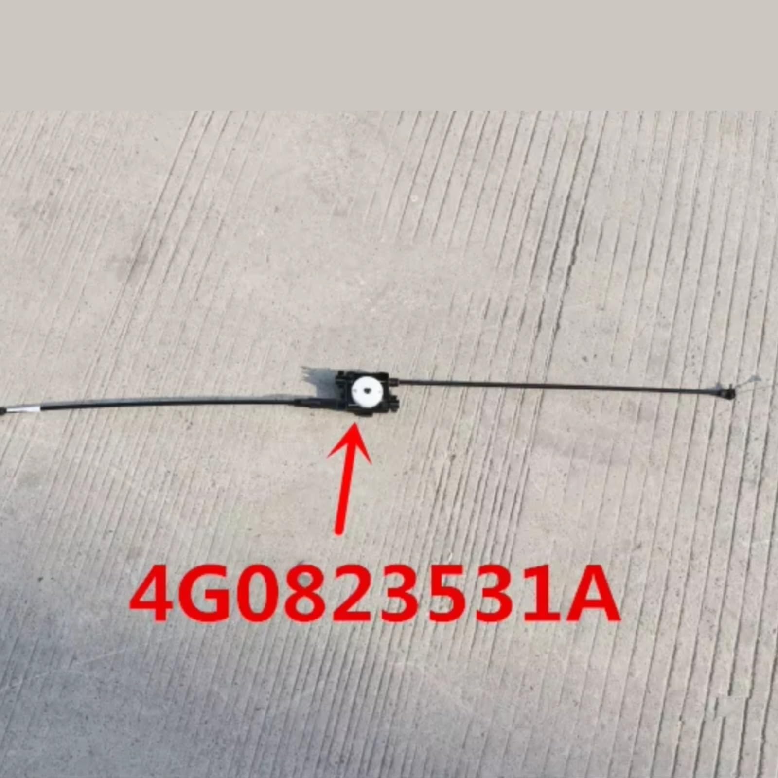 Maniglia di accesso al cofano Compatibile Con A6 Avant Per A7 Per Sportback 2011-2018 Cavo Di Rilascio Del Fermo Del Cofano Anteriore Cavo Blocco Coperchio Della 4G0823531A 4G0823535(4G0823531A)