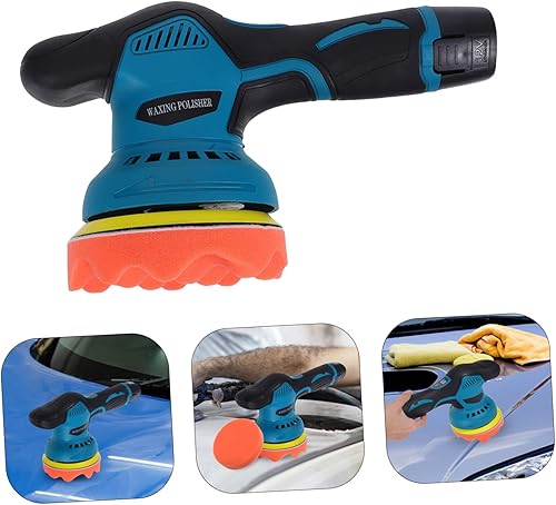Miniatura 9 de Kit de pulidor de búfer de mano para automóvil, herramienta de encerado eléctrico de velocidad ajustable para detalles de vehículos, dispositivo de