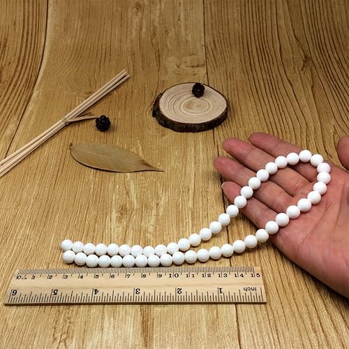 Miniatura 64 de Cuentas de piedra para hacer joyas, piedras preciosas naturales redondas sueltas espaciadoras para pulseras, collares y aretes, Piedra Kit