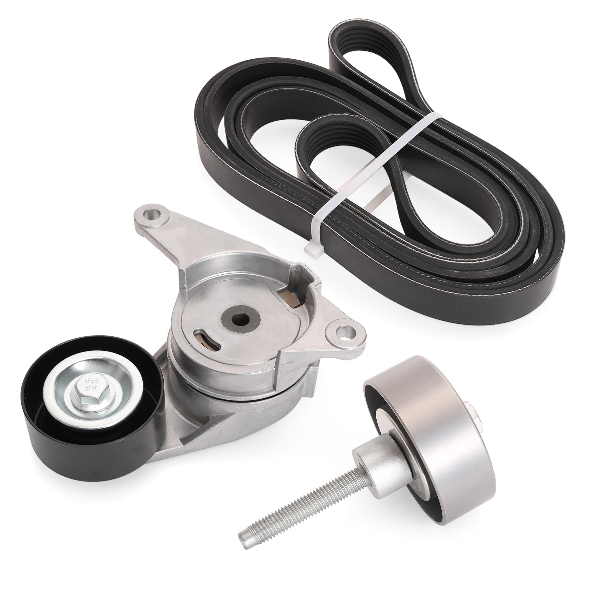 Belt Tensioner Serpentine Belt Idler Pulley Kit for GMC Acadia 2007-2012