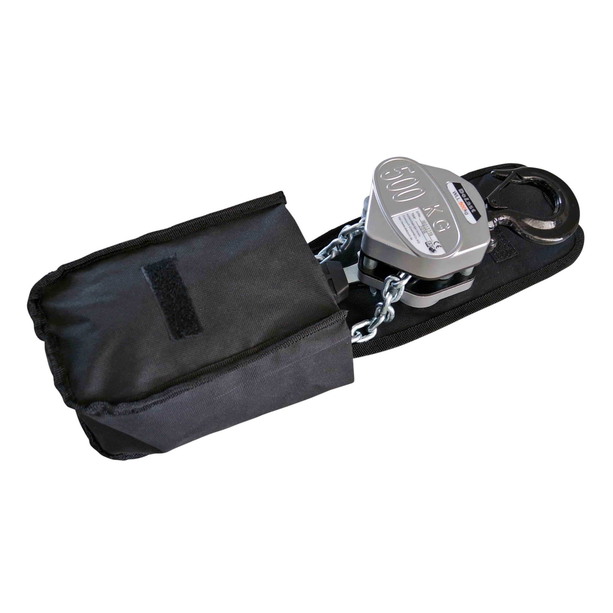 Dolezych Black Series - Mini leva a cricchetto secondo EN 13157, portata 500 kg, 1,5 m