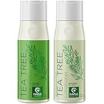Tea Tree Shampoo and Conditioner Set - Sulfate Free Clarifying Shampoo and Conditioner for Oily Hair & Scalp Care with Cleansing Tea Tree Oil - Complete Oily and Dry Scalp Treatment for Build Up