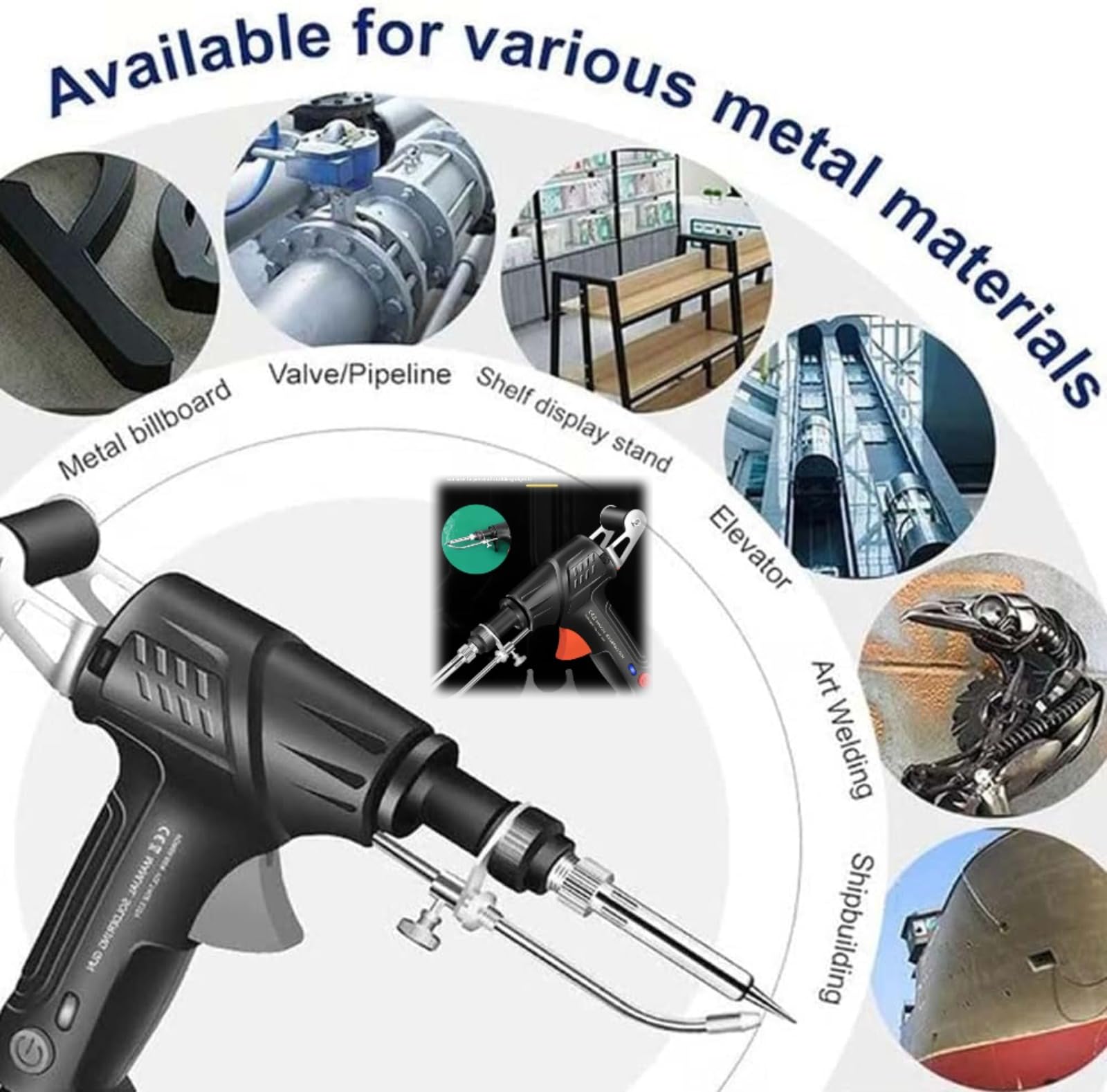 2025 New Welder 3 in 1 Laser Welder Tool Laser Welding Device for Welding All Metals, Removing Rust, Cutting with Five Volumes (green)
