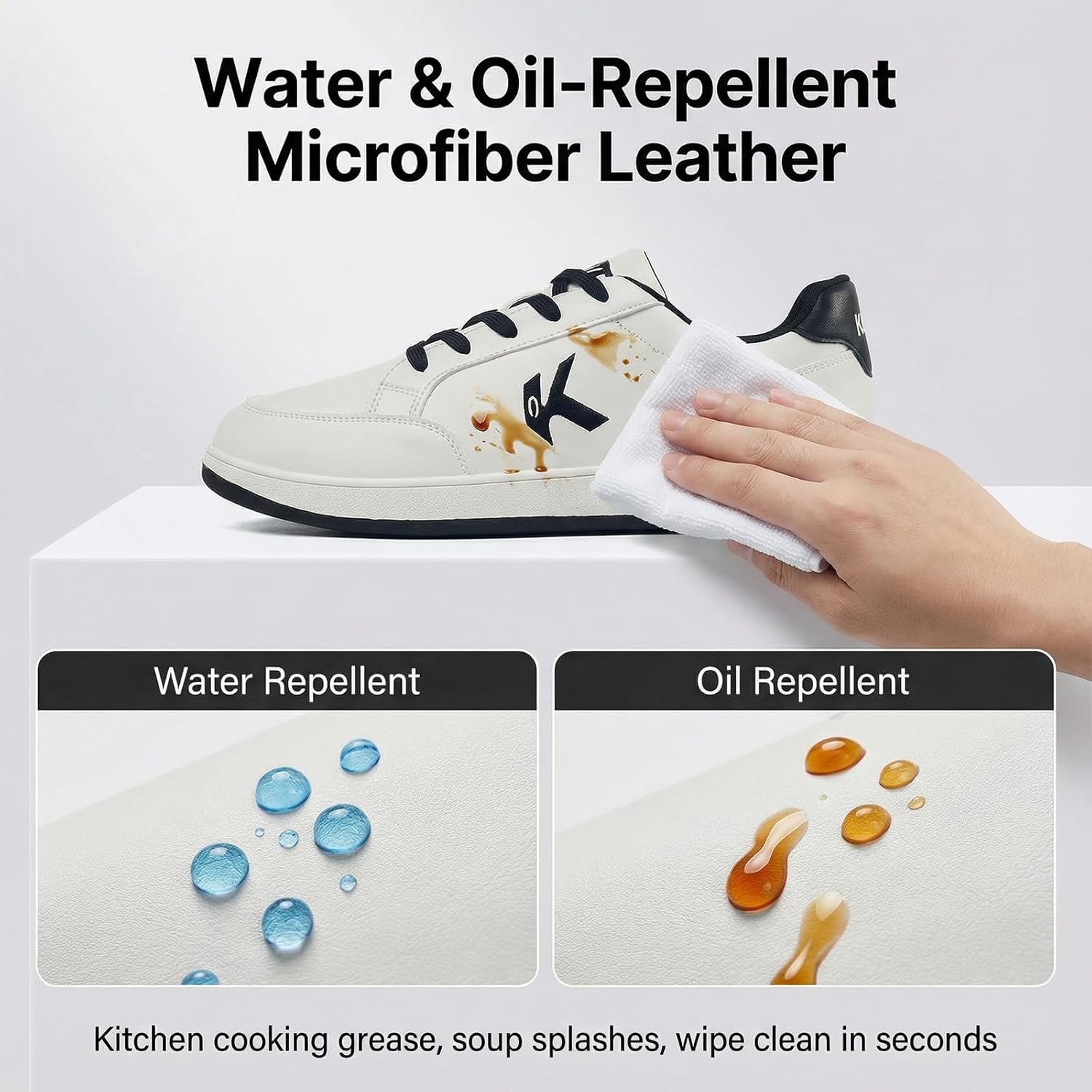 Women's Non Slip Water Resistant Casual Walking Work Sneakers Lightweight Comfortable Slip Resistant Shoes for Food Service Kitchen Nurse Restaurant Chefs