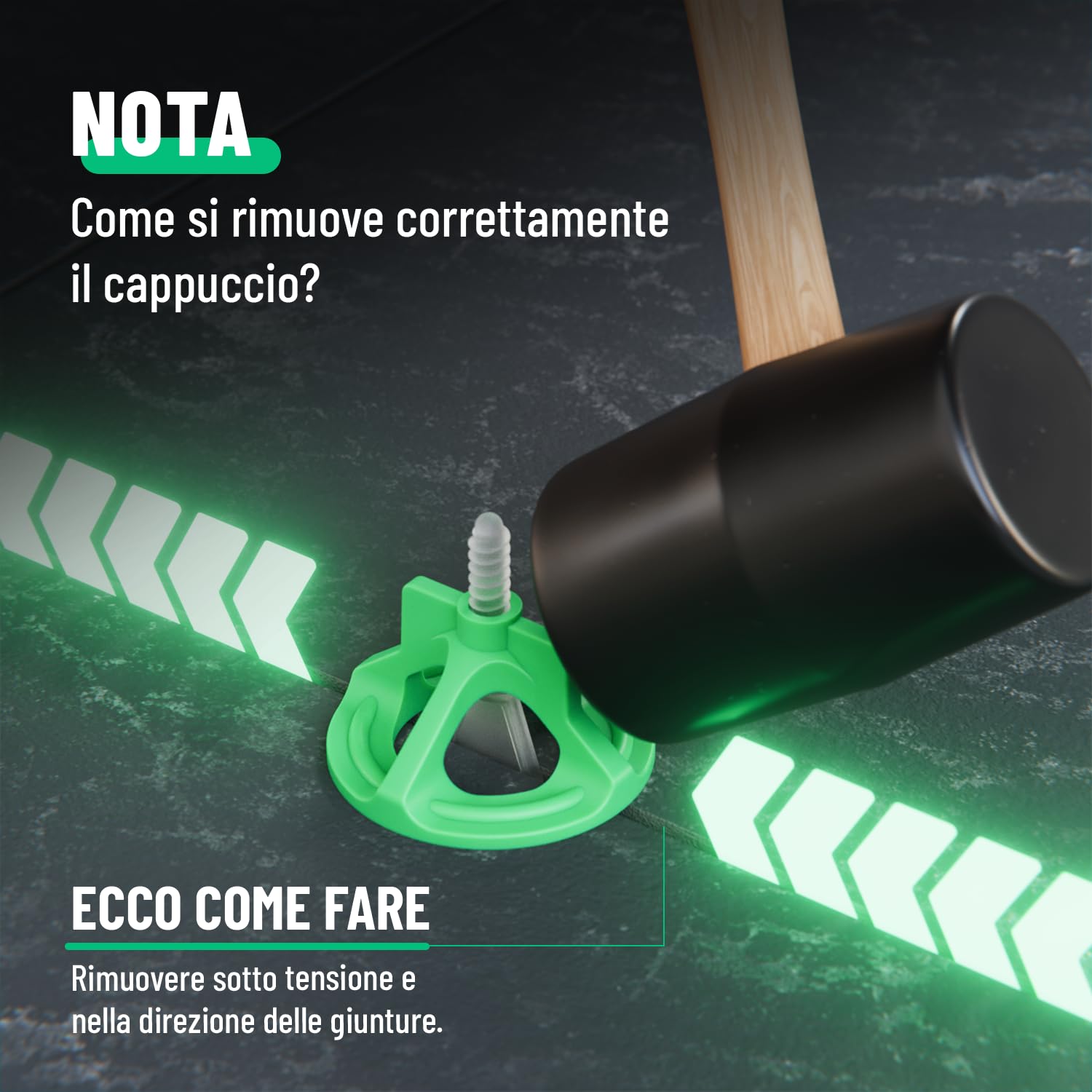 greate Sistema di livellatori per piastrelle da 250 Pezzi 2mm - Set per la Posa con 100 Clips, 100 Cappucci a Vite e 50 Crocette per piastrellisti - distanziatori per piastrelle 2 mm