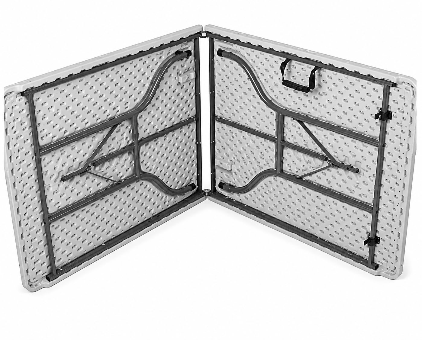 Tavolo Pieghevole da Giardino 180x70x74 cm, Tavolo da Campeggio Richiudibile a Valigetta con Maniglia, Tavolo Buffet Salvaspazio per Esterno, Cucina, Feste e Picnic