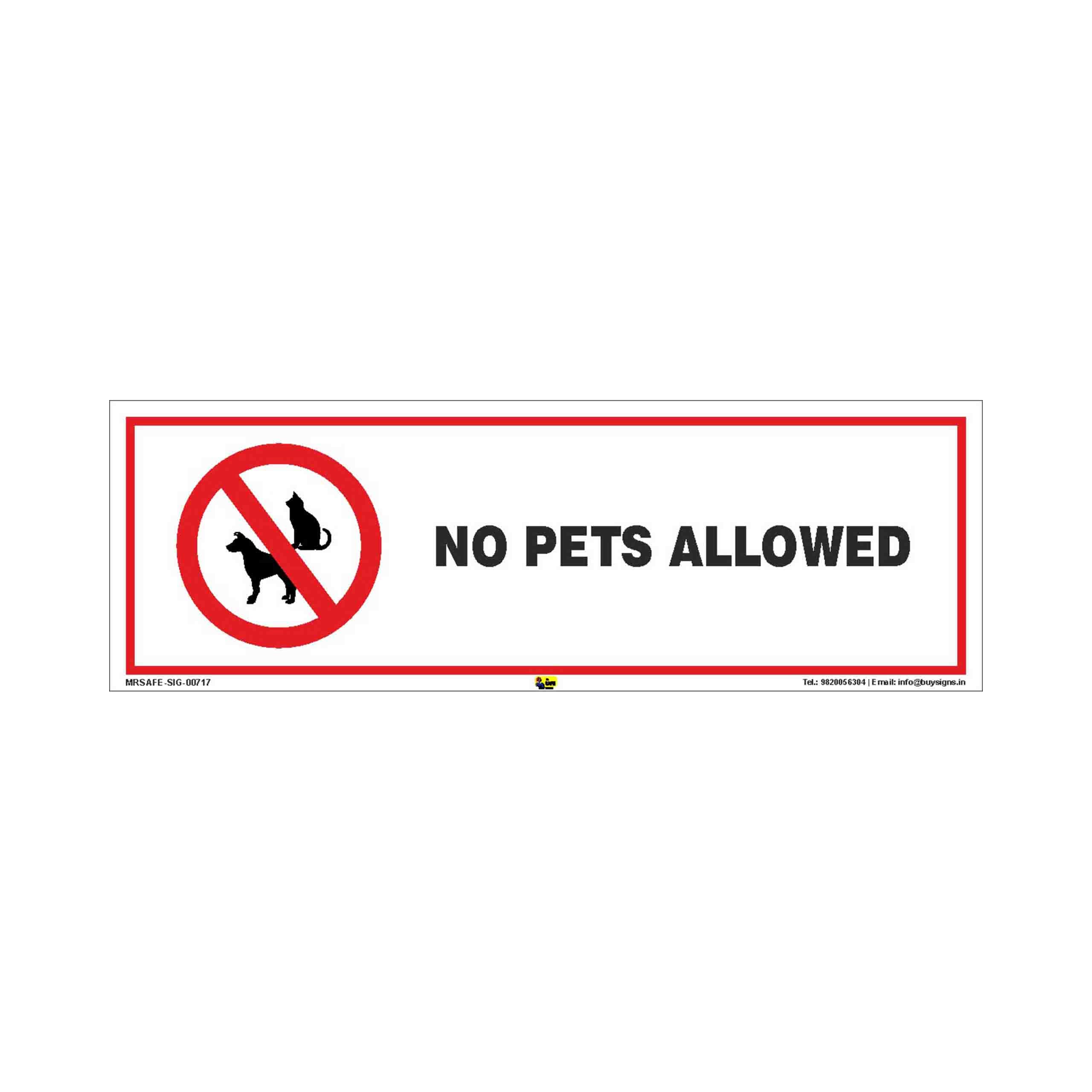 Mr. Safe - No Pets Allowed Sign Hard Plastic Lamination (15 Inch X 6 Inch) (B07KSWMN1P) Amazon Price History, Amazon Price Tracker