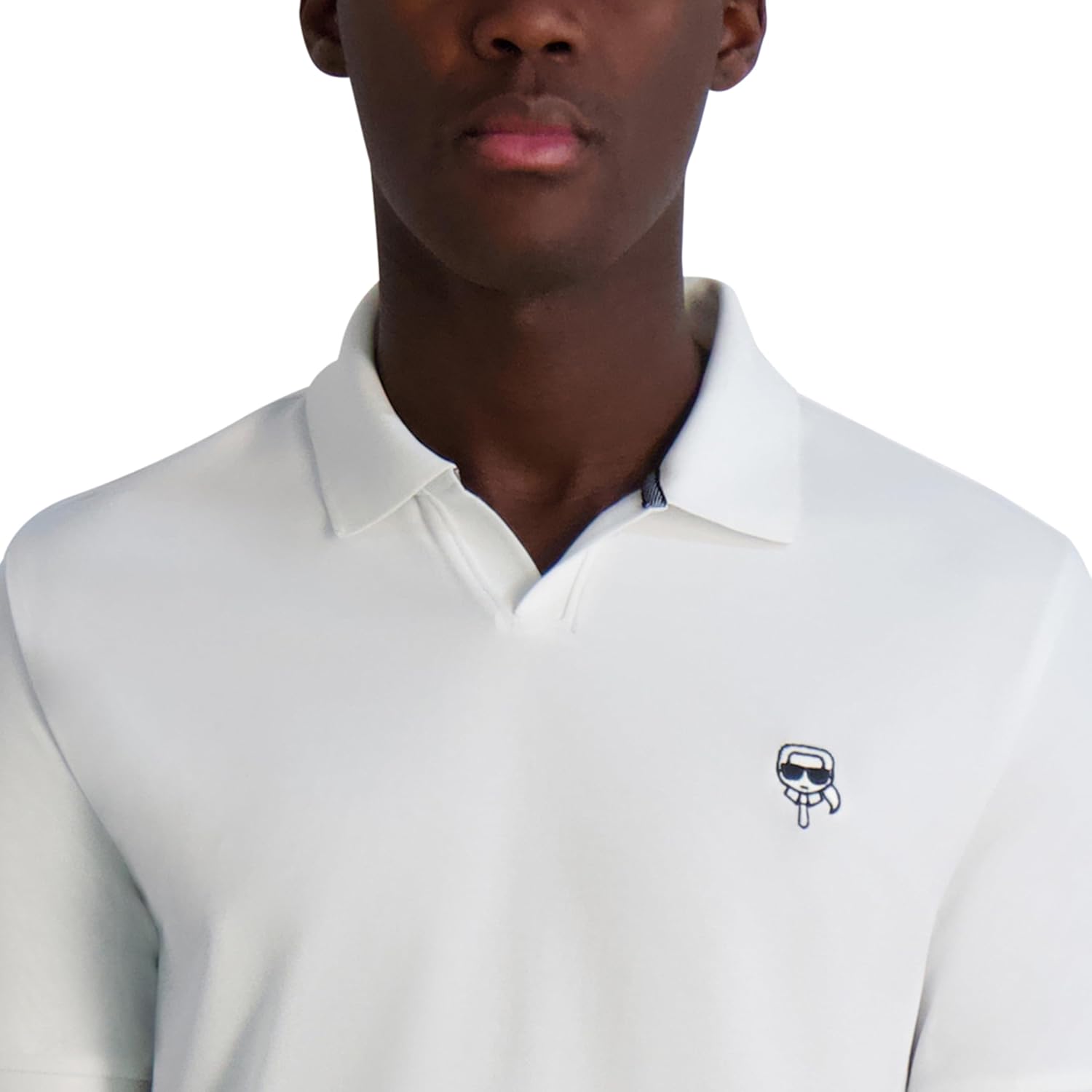 Karl Lagerfeld Mens Basic Short Sleeve Karl Graphic Polo - Image 5