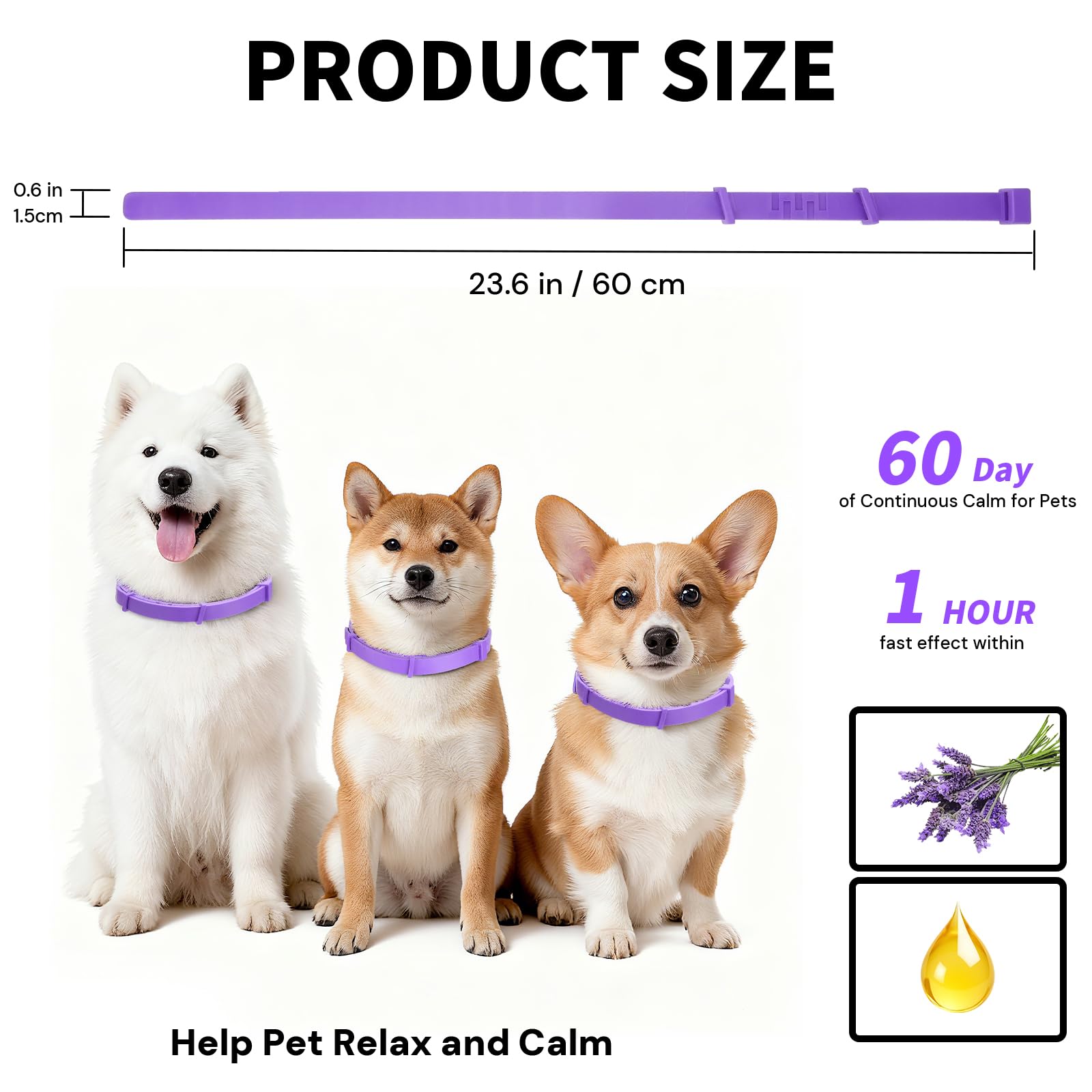 Calming Collar for Dogs 4 Packs - Image 2