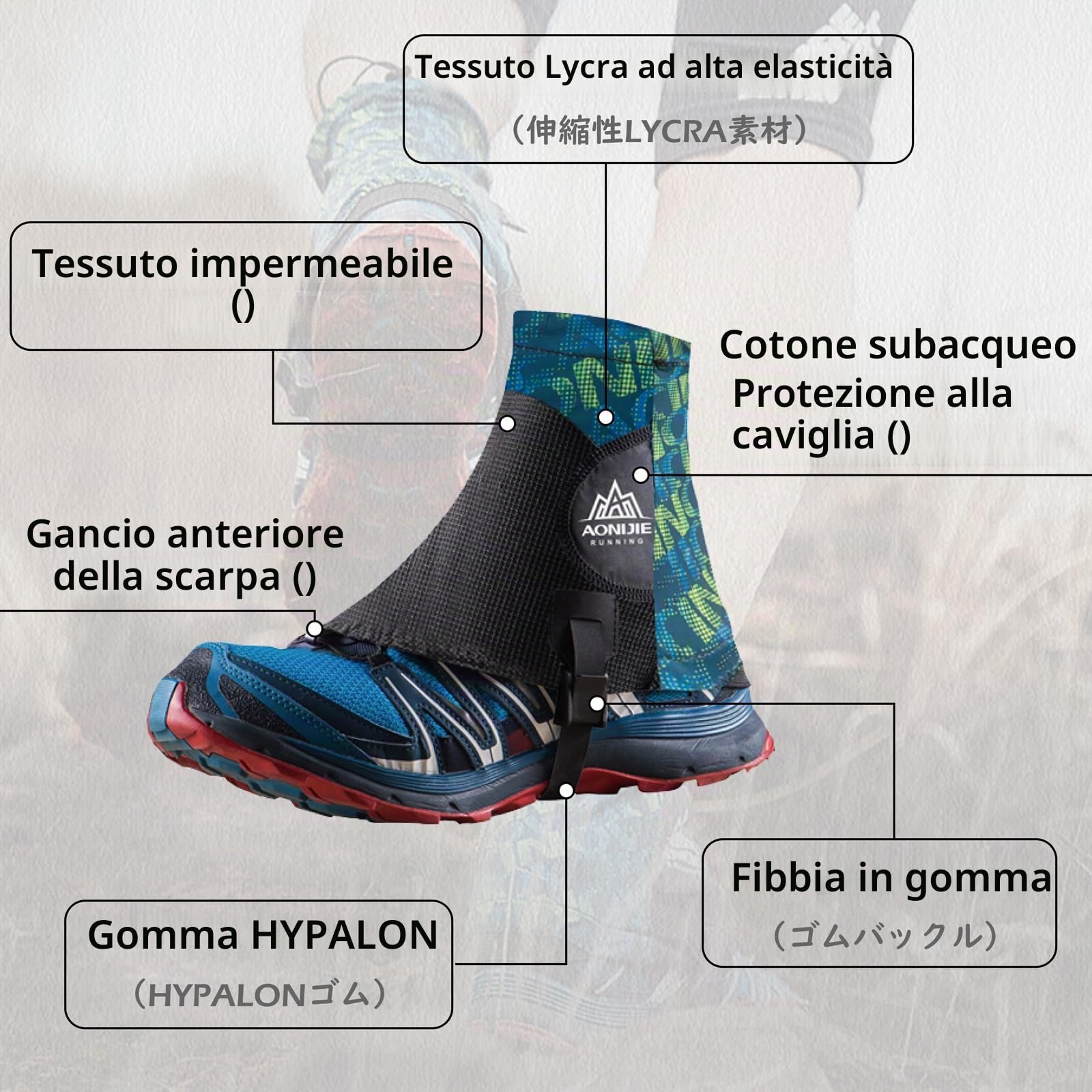 TRIWONDER Gamaschen Ghette Uomo