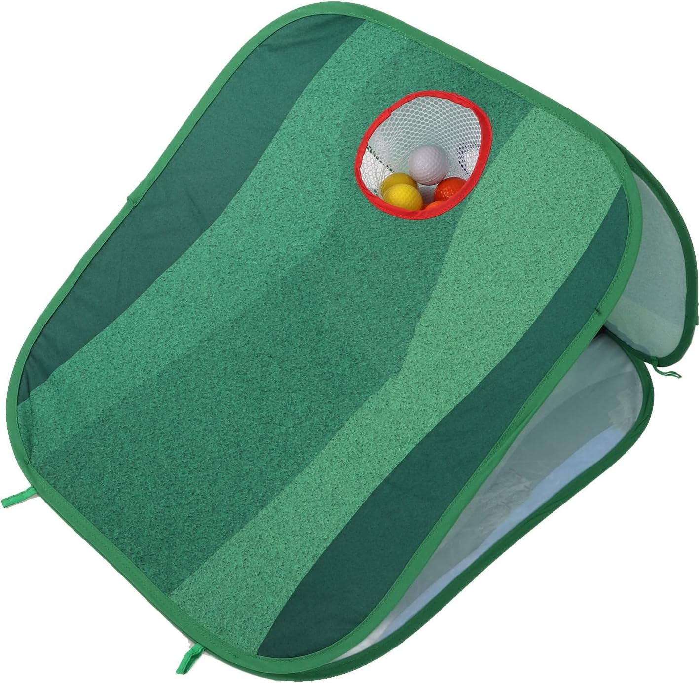 Golf Course Sandbag Board Durable Outdoor Golf Chipping Net Set with Hitting Pads Tent Nails for Backyard Lawn Beach Play Oxford Cloth Steel Wire 61x52cm