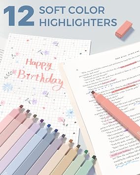 Four Candies 56 PCS Aesthetic School Supplies with Cute Pencil Case (Blue)