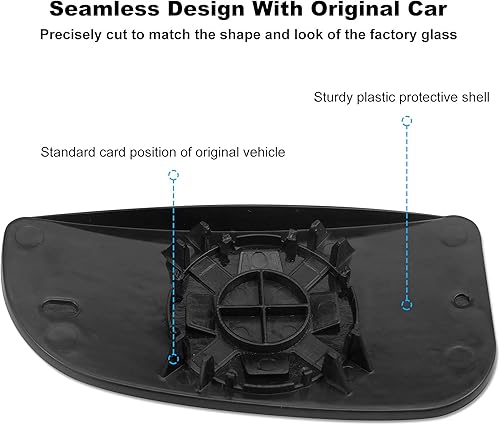 Miniatura 4 de 68067730AA - Espejo de remolque de vidrio 68067731AA apto para Dodge Ram 1500 2500 3500 4500 5500 Pickup 2010-2020, espejos convexos para el lado