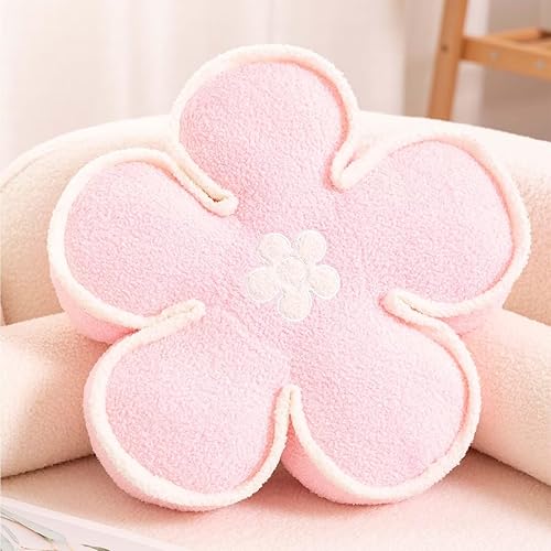 Miniatura 1 de Kcvvcr Almohada de flores, bonita almohada decorativa en forma de flor, cojín de felpa de felpa suave para decoración de habitación, cama, sofá,
