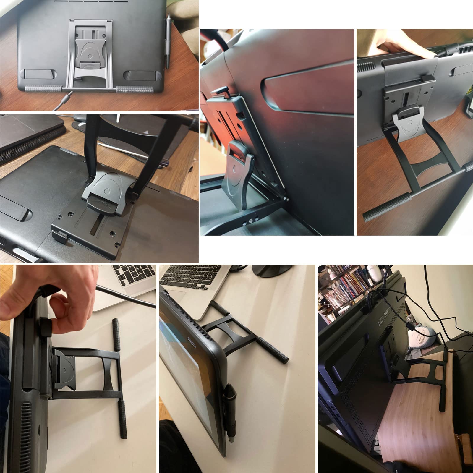 Supporto per tablet da disegno, supporto grafico digitale, computer portatile con angoli regolabili da 15° a 85° per grafica da 13 a 27 pollici, regolabile
