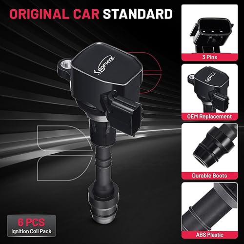 Vista 28 de BDFHYK Paquete de bobinas de encendido UF596 y bujías de iridio 93501 compatibles con Toyota Corolla 2009 2010 2011 2012 2013 Toyota Prius Matrix