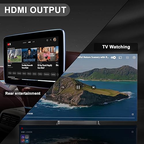 Miniatura 6 de MMB MAX 2.0 2023 Caja de video multimedia con salida HDMI, adaptador inalámbrico CarPlay Ai Box, sistema Android 10 en línea YouTubeNetflixGoogle