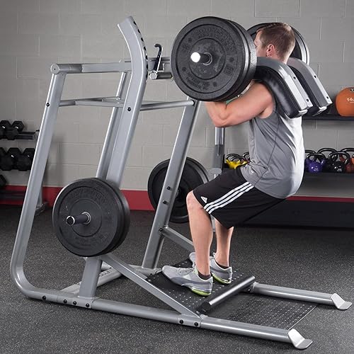 Miniatura 2 de Body-Solid (SLS500B) Pro Clubline - Máquina de sentadillas y sentadillas hackeo, perfecta para prensa de piernas, sentadillas con cinturón y